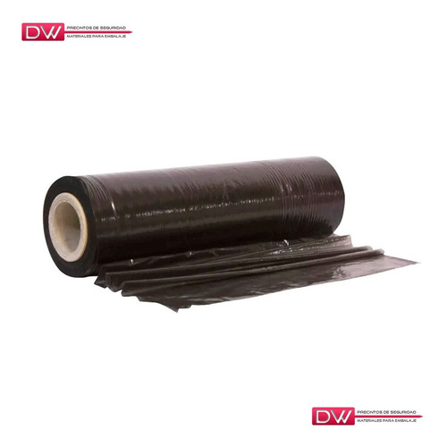 Imagen 3 de 10 de Film Stretch 50cm Virgen Negro Bob5kg Aprox X4u Alta Calidad