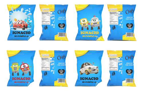 Chip Bag Kit Imprimible Bolsitas Dinosaurios De Cumpleaños