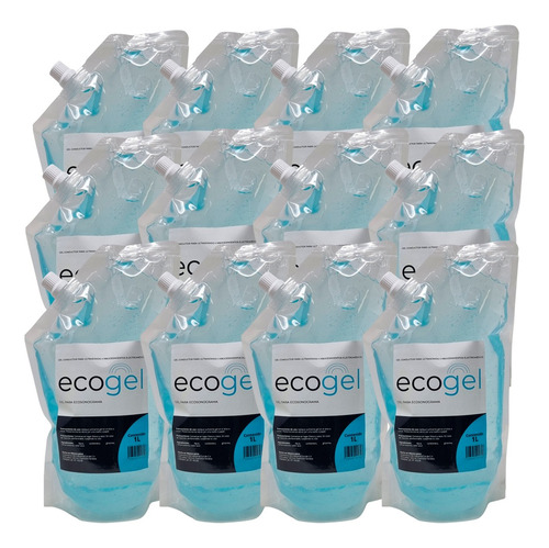 Gel Para Ultrasonido Ecogel Caja Con 12 Flexibolsas De 1l