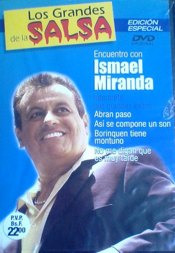 Dvd Ismael Miranda - Sus Grandes Éxitos 