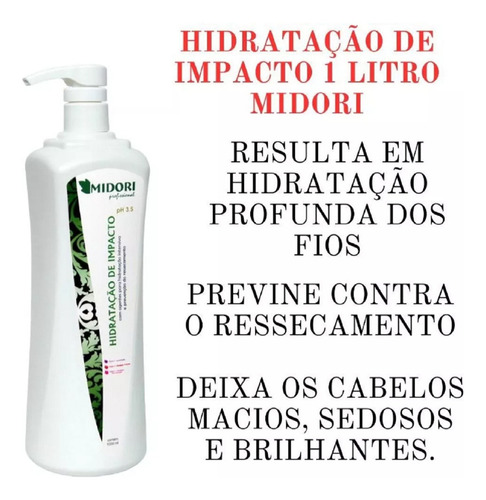 Sh Silicone 2 L Con Hidratação Impacto 1 L Midori +