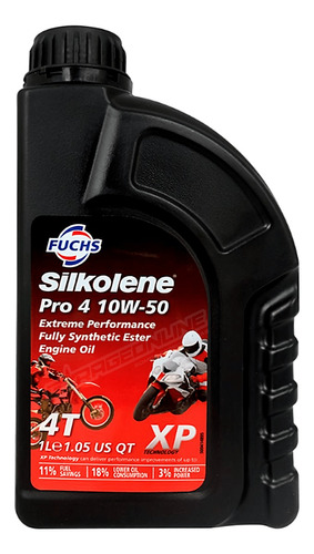 Aceite Silkolene 10w50 Pro 4 Top De Linea Full Sintetico