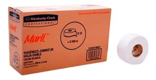 Papel Higíenico Marlin Jumbo Jr C/12 Rollos. 180m X Rollo