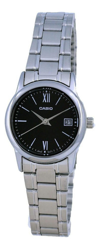 Casio Ltp-v002d-1b3 Reloj Estándar Para Mujer De Acero Inoxi