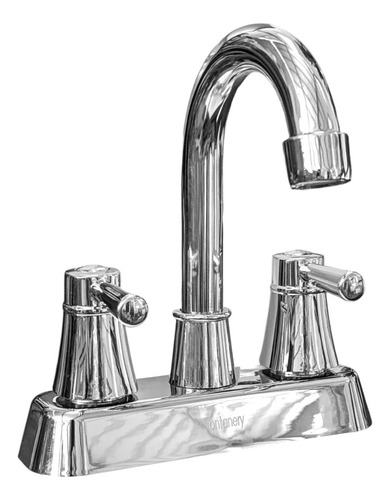 Llave Mezcladora Abs Lavabo Maneral Palanca Fontanery Acabado Cromado Color Plateado