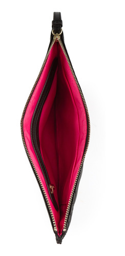 Clutch Tous Kaos Capitone En Color Negro