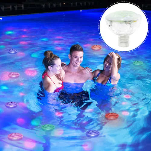 Luz Flotante J Solar Para Estanque, Led Que Cambia De Color,