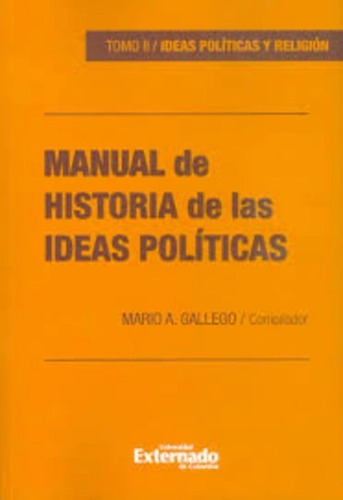 Libro Manual De Historia De Las Ideas Politicas
