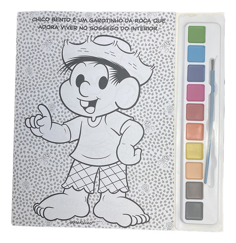 Turma Da Mônica Livro Para Pintar Com Aquarela - Chico Bento: Não Aplica, De On Line Editora. Possui, Vol. Na. Editorial On Line Editora, Capa Mole, Edição 5 Em Português, 2020