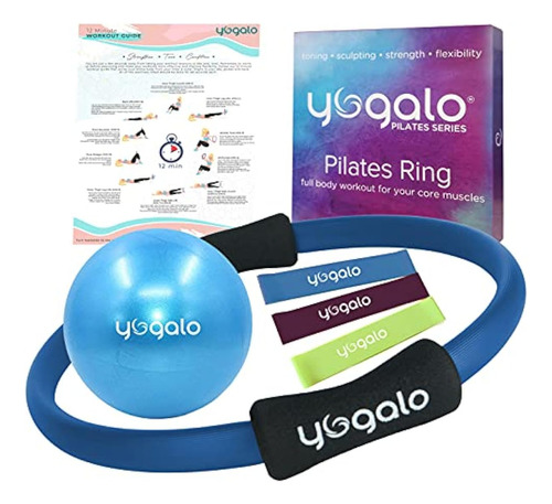 Juego De Anillo Y Pelota De Pilates Con 3 Bandas