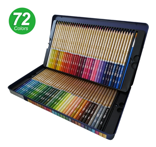 Lápices De Color Acuarelables Solubles En Agua 72 Uds.