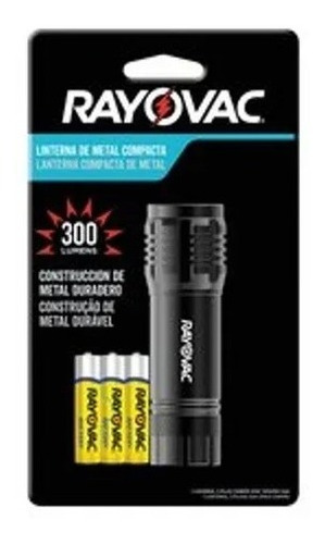 Linterna Metal Led Rayovac Con Pila 300lm 125mt