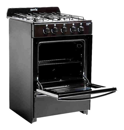 Cocina Escorial Master Classic Negro 56cm Gas Envasado 