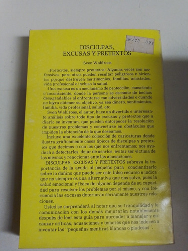 Disculpas, Excusas Y Pretextos - Sven Wahlroos (Usado)