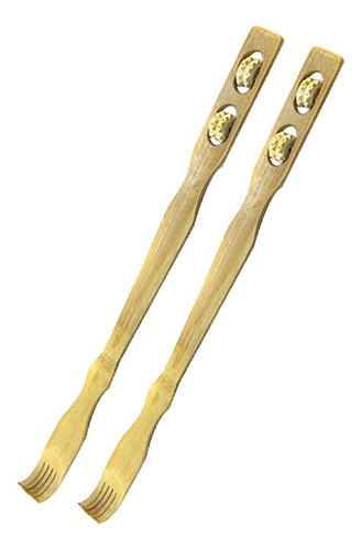 2 Uds Rascador De Espalda De Natural Rastrillo De Masajeador