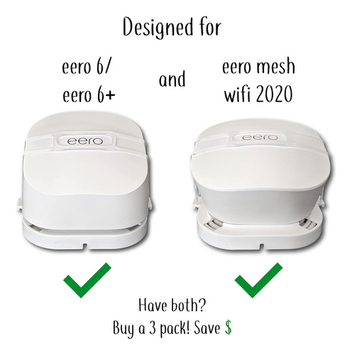 Soporte De Pared Para Eero Genie 6 Y Mesh Wi-fi Con Conexión