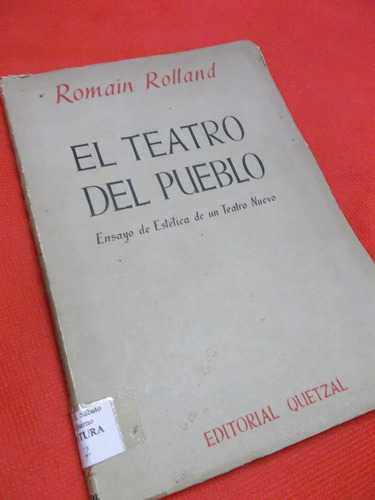 El Teatro Del Pueblo Romain Rolland Excelente