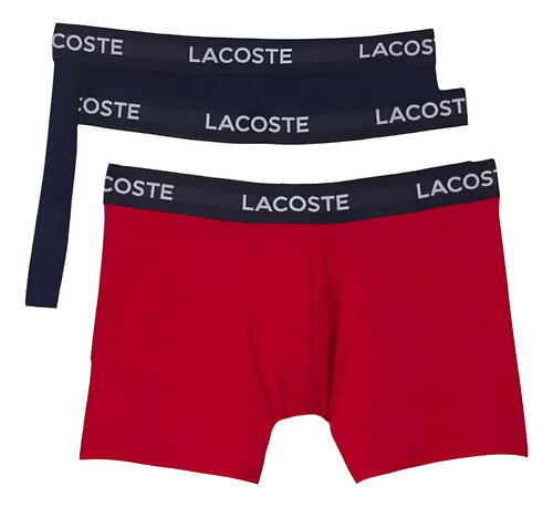 Boxer Trunk Lacoste 3 Pack De Algodón - Original / Nuevo