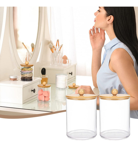 Cosmetic Organizer For Dispenser Cotton Balls Cotton Swabs