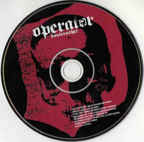 Operator - Soulcrusher Cd P78