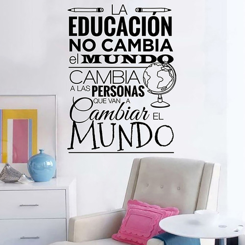 Vinilo Decorativo La Educación / Mediano / Sticker Viniles