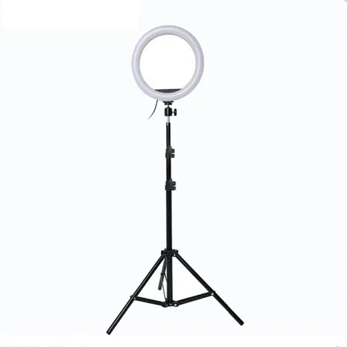 Aro De Luz Led 26cm Redondo Tricolor Usb Tripode 2.10m