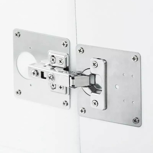 Imagen 4 de 7 de 6 Pcs Placa De Reparacion Bisagra Mueble Tornillos Puerta