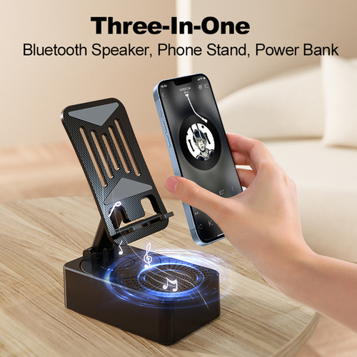 Soporte Y Cargador Para Teléfono Con Altavoz Bt 3 En 1, 5000