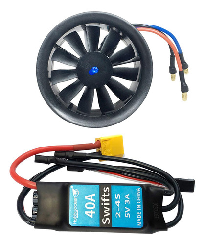Ventilador De Conducto Edf De 50 Mm 4300kv 11 Hélice Motor