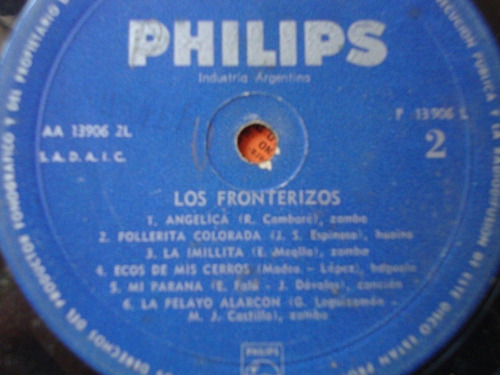 Sin Tapa Disco Los Fronterizos Homonimo F0