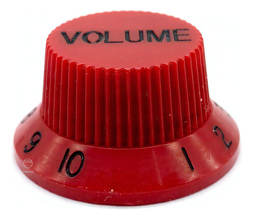 Knob Plástico Volume Guitarra Strato Psv-v Vermelho