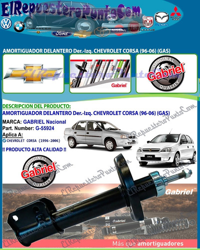 Amortiguador Delantero Chevrolet Corsa (96-06) Gas