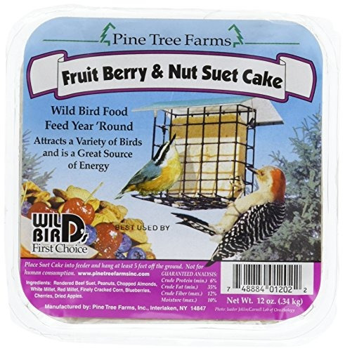 Pine Tree 1202 Fruit Berry And Nut Suet Cake, 12 Onzas