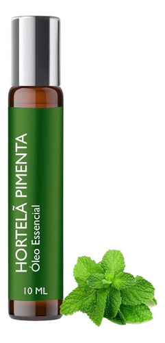 Óleo Essencial Hortelã Pimenta 10ml Roll On - Puro E Natural