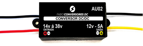 Conversor De Tensão   24v Para 12v - 5 A 60w (au02)