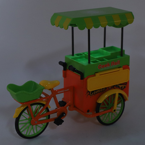 Conjunto De Brinquedos De Triciclo Food Trike Toy Em Escala