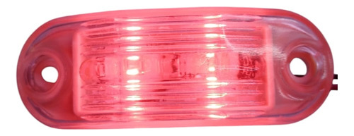 10 Mini Plafón Luz Led Rojo Super Brillante 12 Volt Tráiler