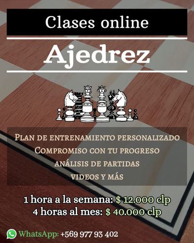 Imagen 1 de 1 de Clases Online De Ajedrez 
