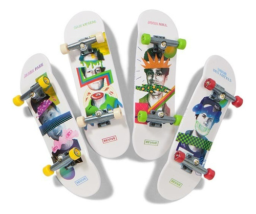 Tech Deck Pack De 4 Finger Skate Patineta Dedos + Accesorios