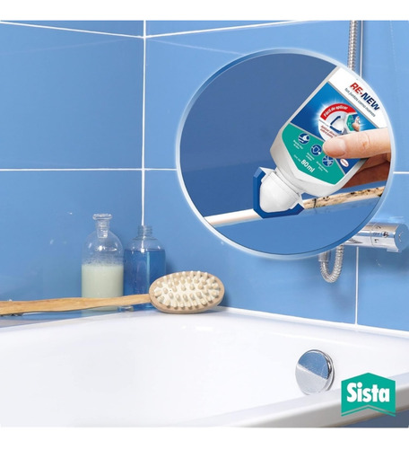 Silicon Renovador Juntas De Bañera Blanco Sista Renew 80ml
