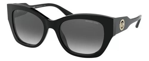 Lentes De Sol Michael Kors Palermo Mk2119 30058g Para Dama Color Negro Lente Negro Armazón Negro