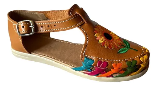 Huaraches mexicanos para niñas 2025