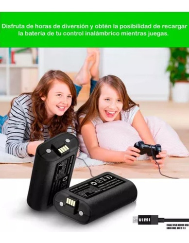 Paquete 5 Piezas Kit Carga Y Juega Compatible Con Xbox One