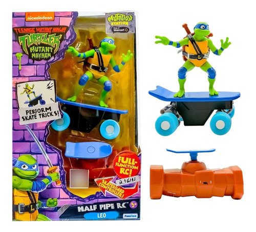 Patinador Leo Teenage Mutant Tortuga Ninja Half Pipe Rc