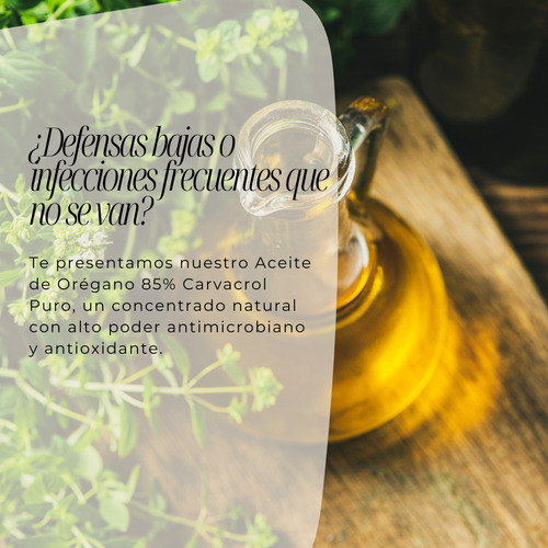 2 Aceites De Orégano Puro Natural Y Orgánico 15 Ml