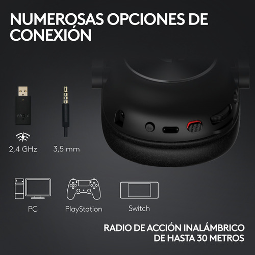 Audífonos Inalámbricos Logitech G Pro X 2 Lightspeed Blanco