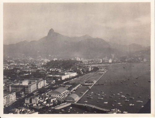 1949 Brasil Fotografia Real Vista Botafogo Rio De Janeiro