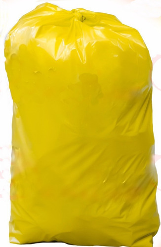 Bolsas Amarillas 120micrones 1.20 Mt Largo Residuo Pack 100u