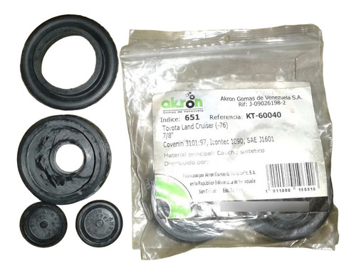 Kit Cilindro Frenos Toyota Fortuner 06/11, Meru/ Hilux 7/8