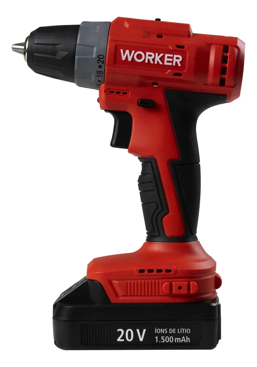 Parafusadeira/furadeira Pbbw020 20v Brushless Worker